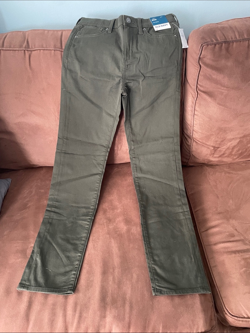 Old Navy Boy’s  Olive slim 360 stretch jeans